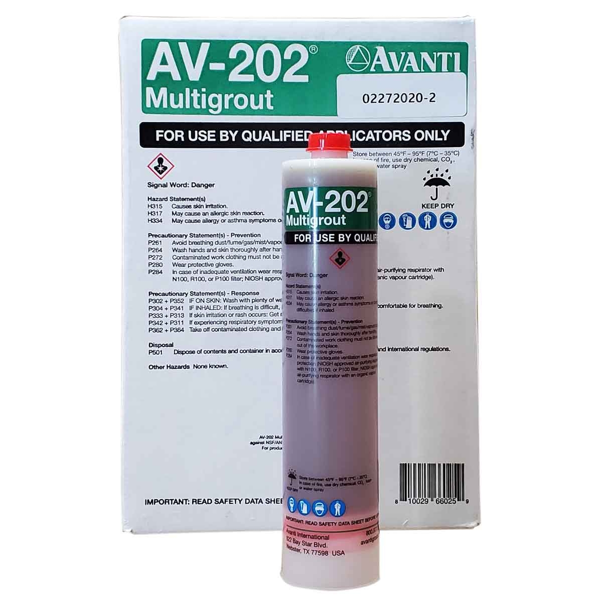 Avanti AV-202 Multigrout 10.5oz Cartridge AV-202-CARCS