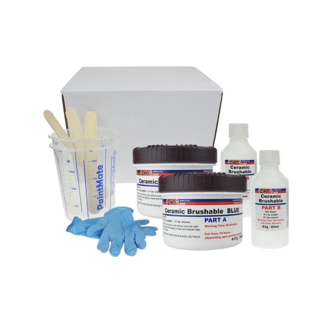 Sylmasta Ceramic Brushable Blue Epoxy Coating 4x500g