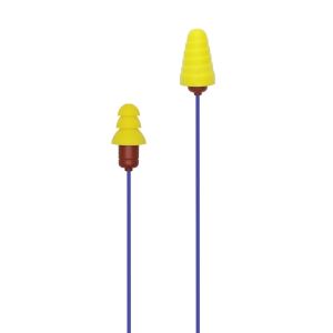 Plugfones Protector Series VL Earplug Headphones Blu/Yel PIP-UY(VL)