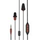 Plugfones Protector Plus Series VL Earplug Headphones Blk/Red PIPP-BR(VL)