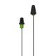 Plugfones Protector Series Earplug Headphones Blk/Grn PIP-BE